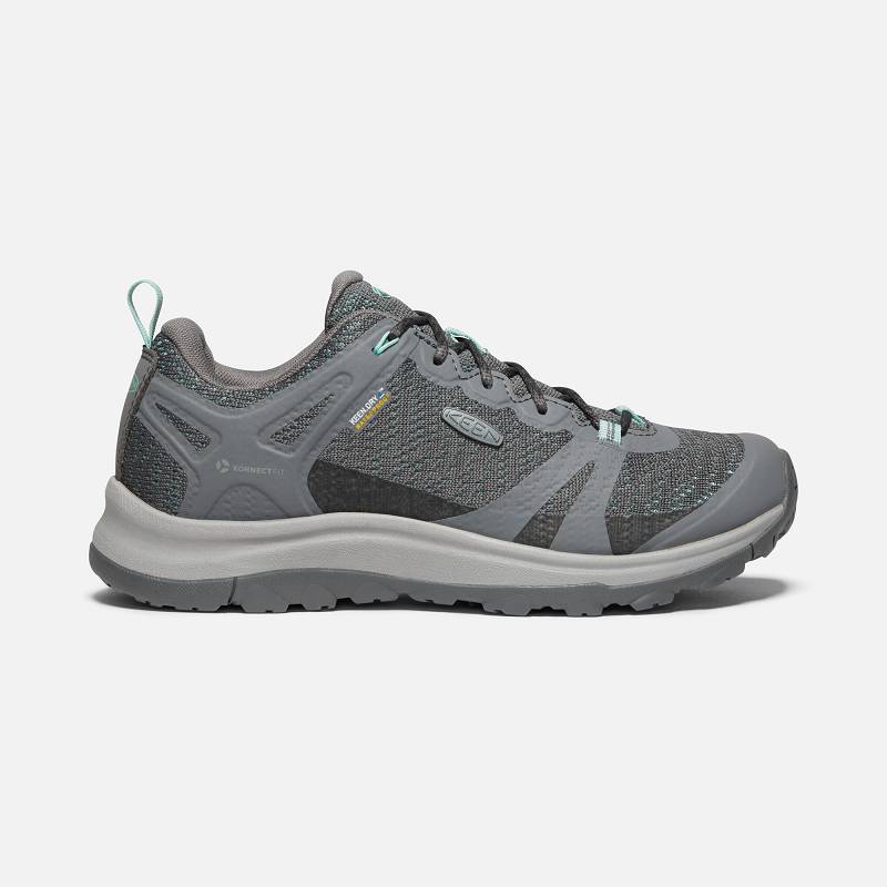 Keen Terradora II Waterproof Wanderschuhe Damen DE-73064 Steel Grey/Ocean Wave - Keen Damenschuhe Gr